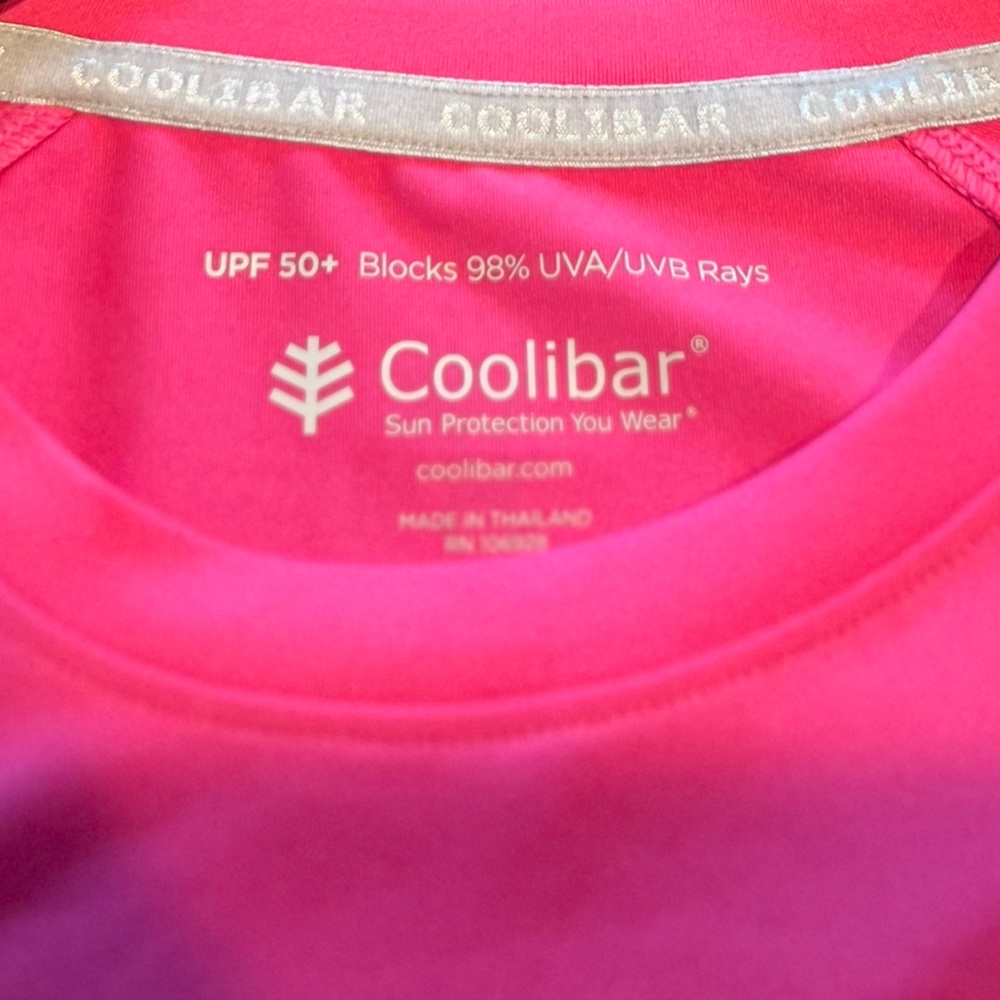 Coolibar Pink Sun Protection Shirt